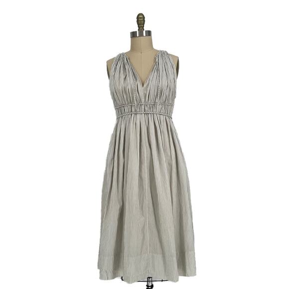 Vintage 3.1 Phillip Lim Striped Sleeveless Grecian Tie-Waist Dress size 10 - Picture 1 of 10